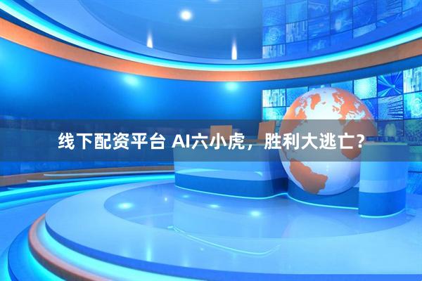 线下配资平台 AI六小虎，胜利大逃亡？