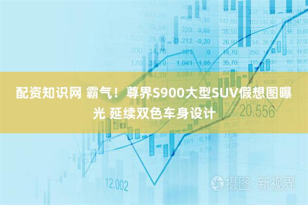 配资知识网 霸气！尊界S900大型SUV假想图曝光 延续双色车身设计